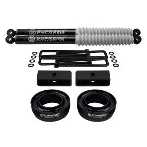 1988-1999 GMC C1500 Full Suspension Lift Kit with Supreme Suspensions MAX Performance Rear Shocks 2WD 4x2