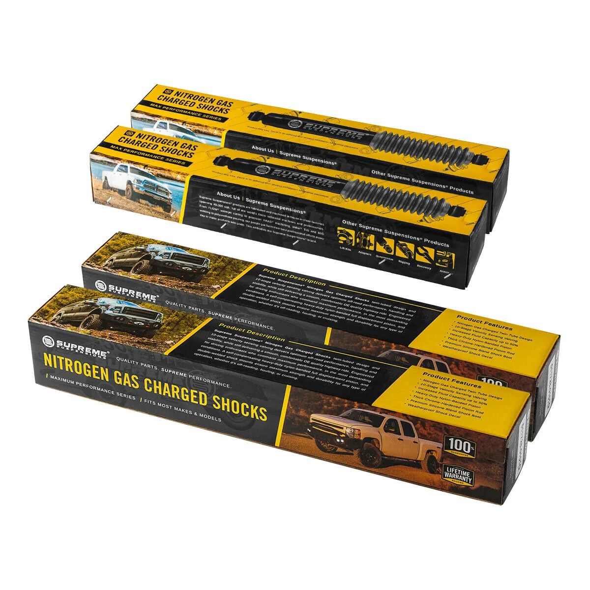 1999-2007 Chevrolet Silverado 1500 4WD Full Suspension Lift Kit with MAX Performance Shocks
