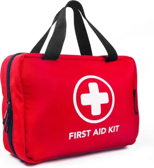330 Piece First Aid Kit, Waterproof Trauma Medical Kits for Home, Travel, Outdoor - Red
