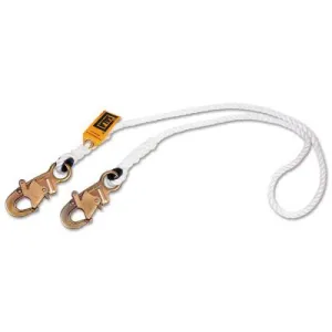 3M™ Rope Positioning Nylon Lanyards, 6 ft, Self-Locking Snap Hook, 310 lb, 1232354