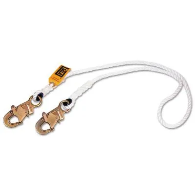 3M™ Rope Positioning Nylon Lanyards, 6 ft, Self-Locking Snap Hook, 310 lb, 1232354