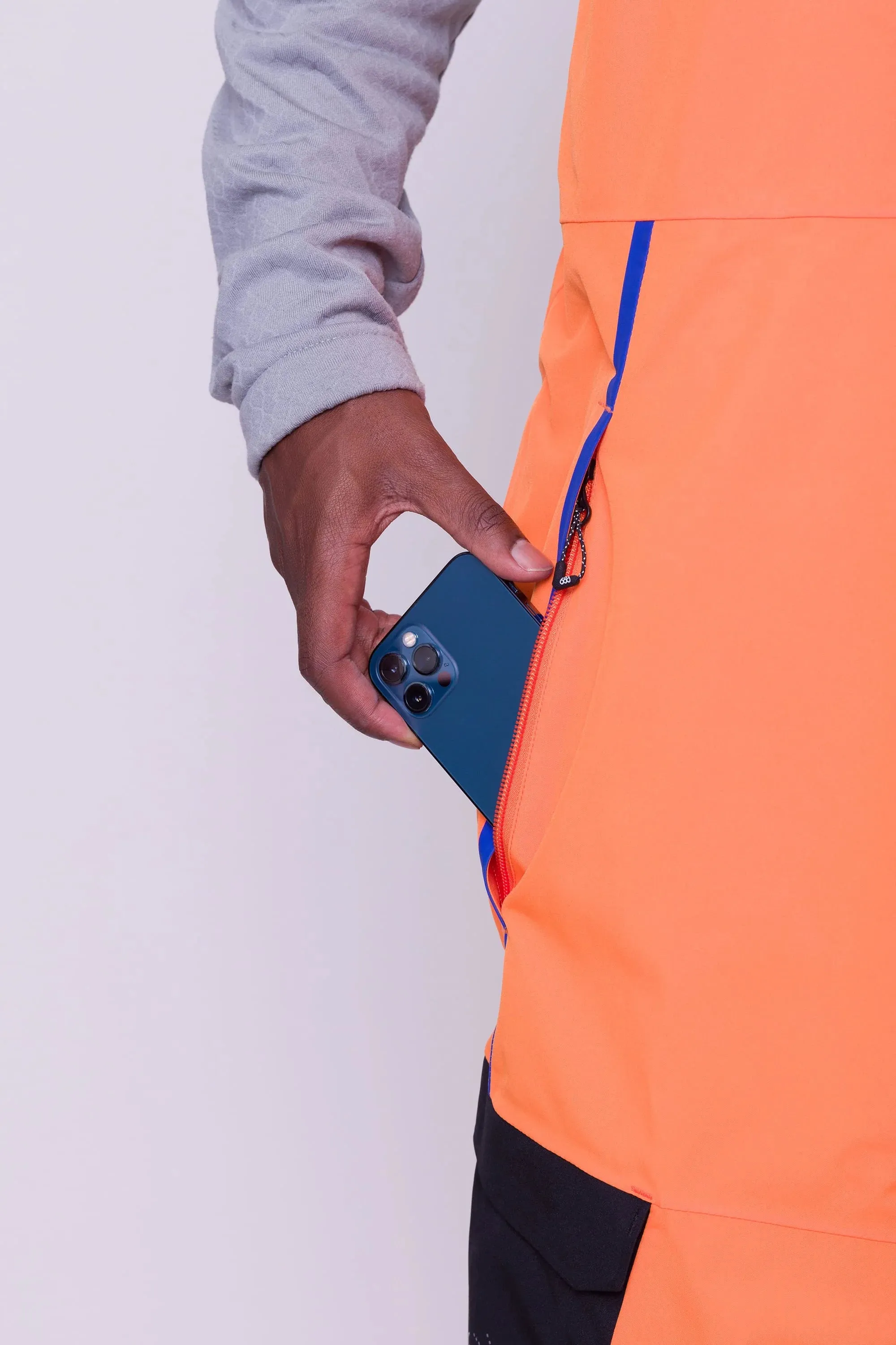 686 Exploration Bib Pants Mens NASA Orange Black