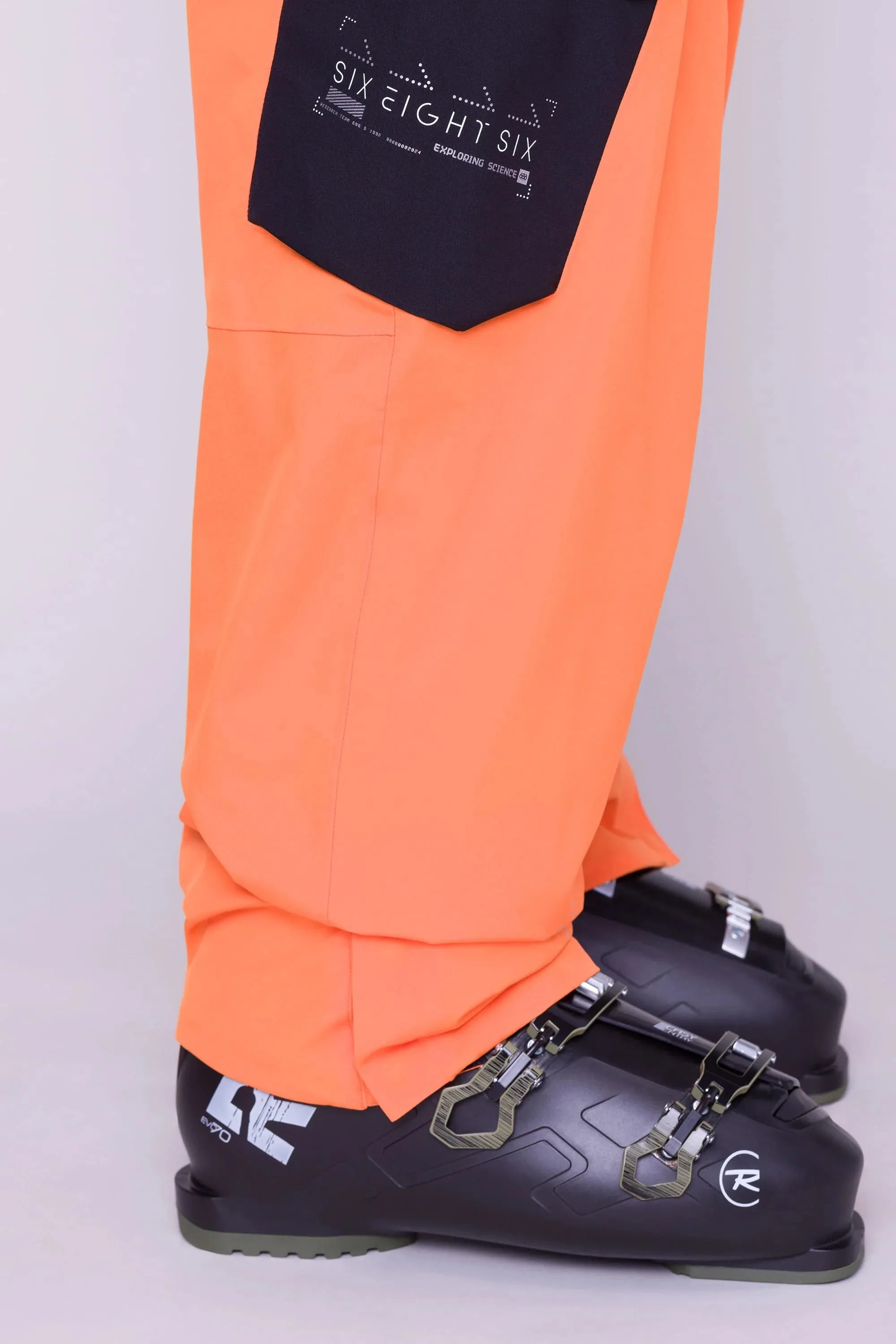 686 Exploration Bib Pants Mens NASA Orange Black