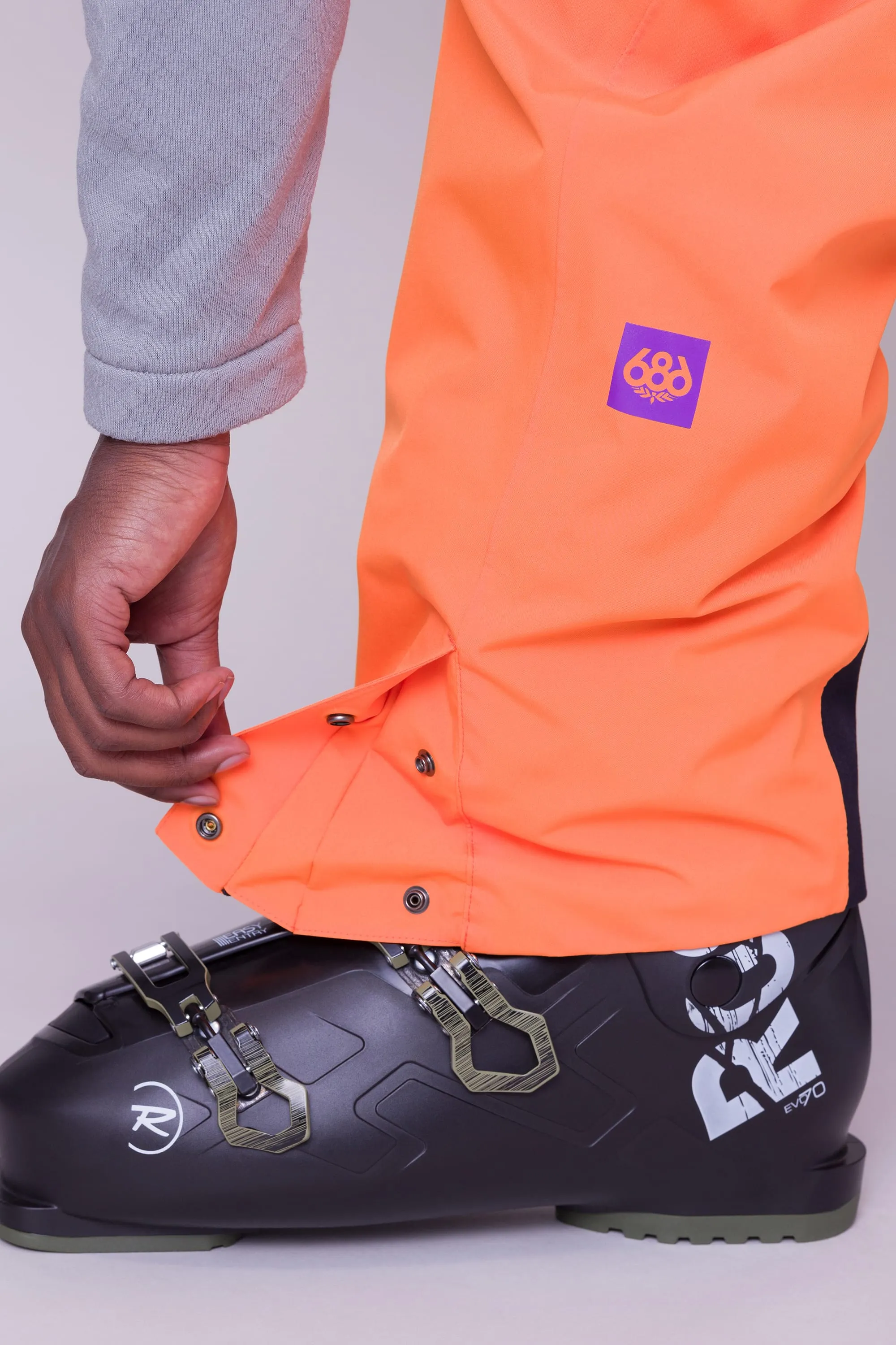 686 Exploration Bib Pants Mens NASA Orange Black