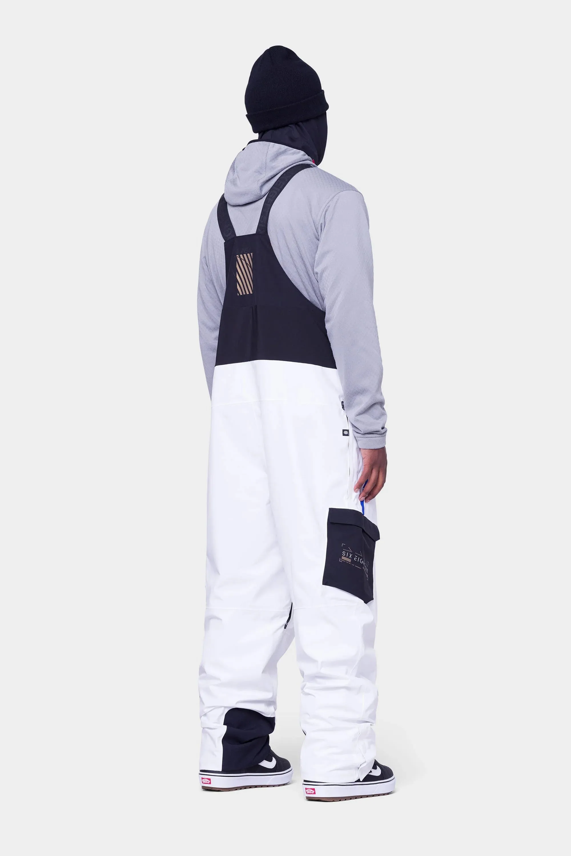 686 Exploration Bib Pants Mens NASA White Black