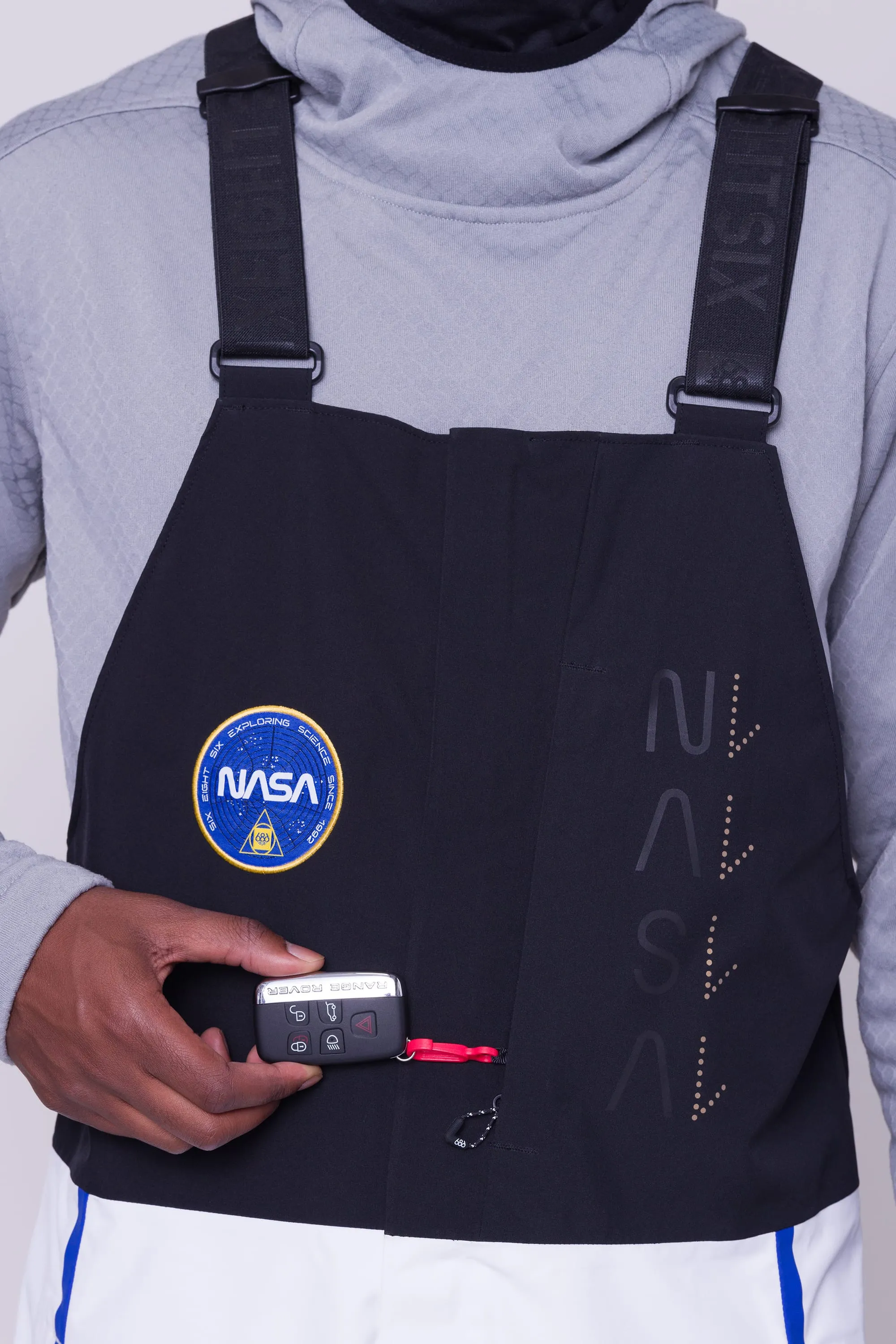 686 Exploration Bib Pants Mens NASA White Black