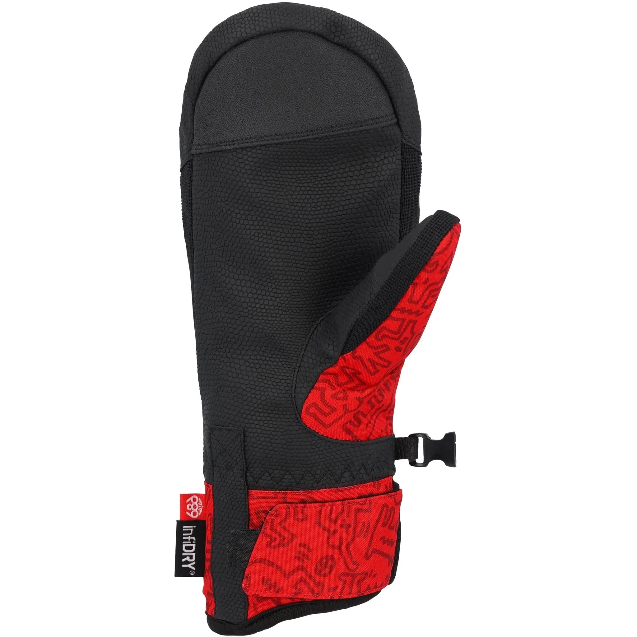 686 Womens Revel Mitt Keith Haring Red 2025