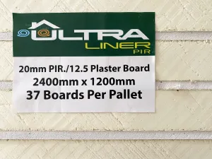 82.5mm Ultraliner Insulated PIR Plasterboard - Per Board