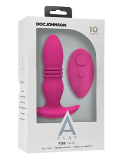 A-Play RISE Rechargeable Silicone Anal Plug with Remote