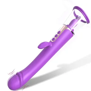 AdultLuxe Zenora 3 in 1 Suction   Vibrating   G-Spot Vibrator-Purple