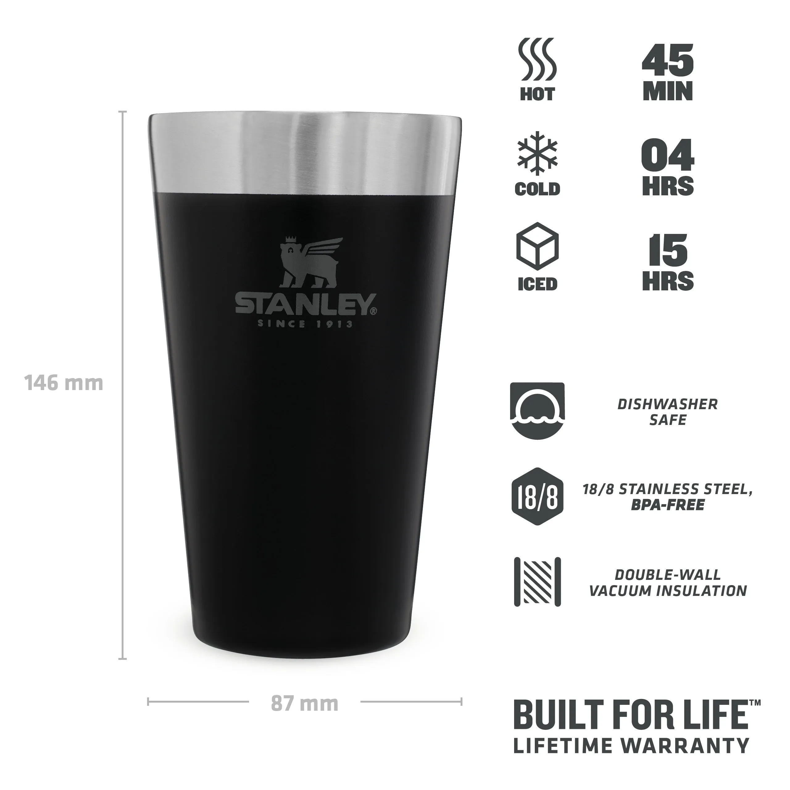 Adventure Stacking Beer Pint | 0.47L