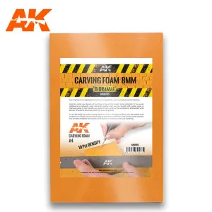 AK Interactive Carving Foam 8mm - A4 305 x 228 mm