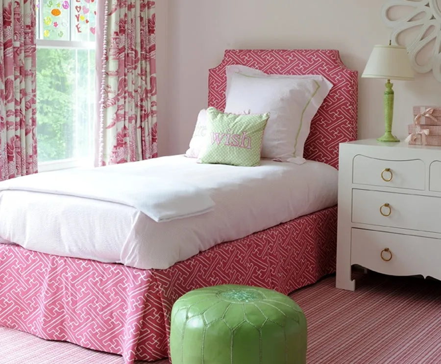 Alan Campbell Fabric: Saya Gata - Custom White Lines on Magenta Suncloth (Indoor/Outdoor Quality)