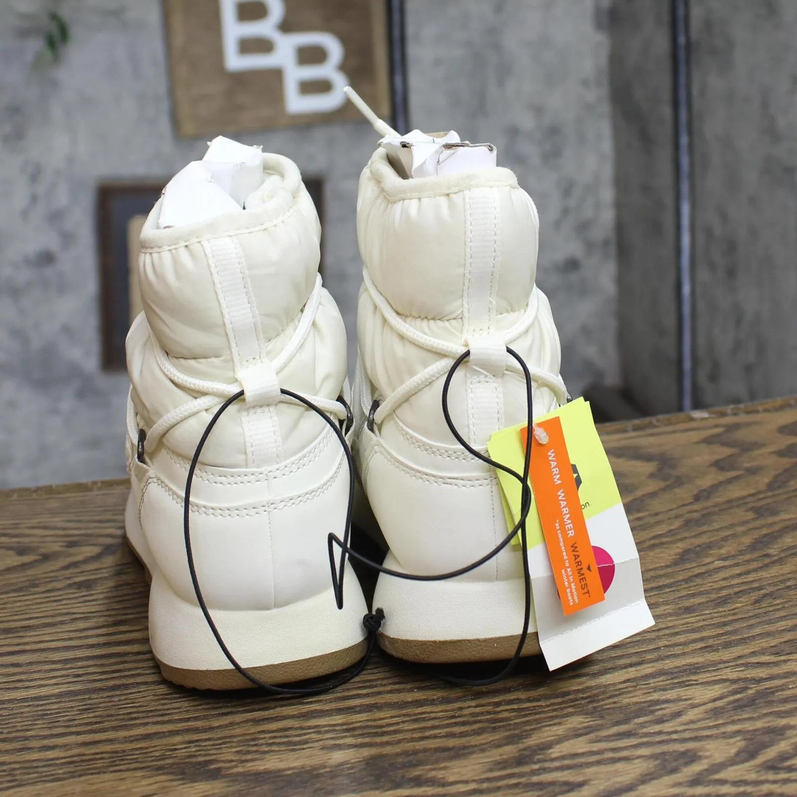 All In Motion Womens Cara Winter Boots 85604355 Cream Off White 5