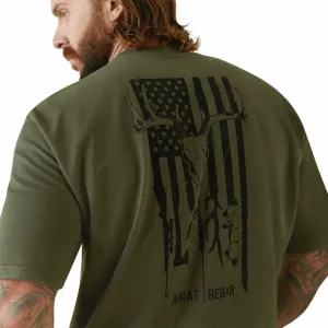 Ariat Mens Rebar CottonStrong American Outdoors T-Shirt