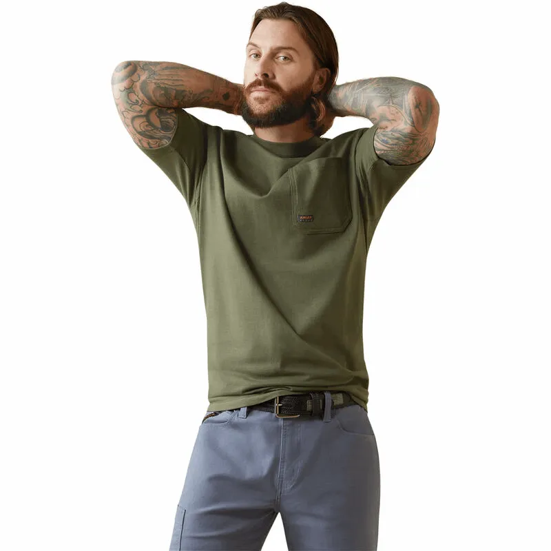 Ariat Mens Rebar CottonStrong American Outdoors T-Shirt