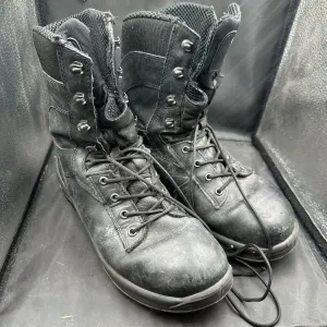 Austrian Army Black Leather Heavy Duty Combat Boots - Size EU 41 - UK 7