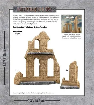 Battlefield In A Box: Broken Facade Sandstone