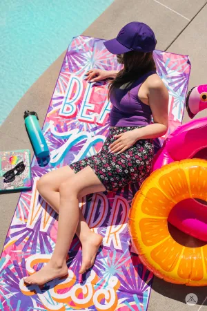 Beach More Worry Less Beach Towel