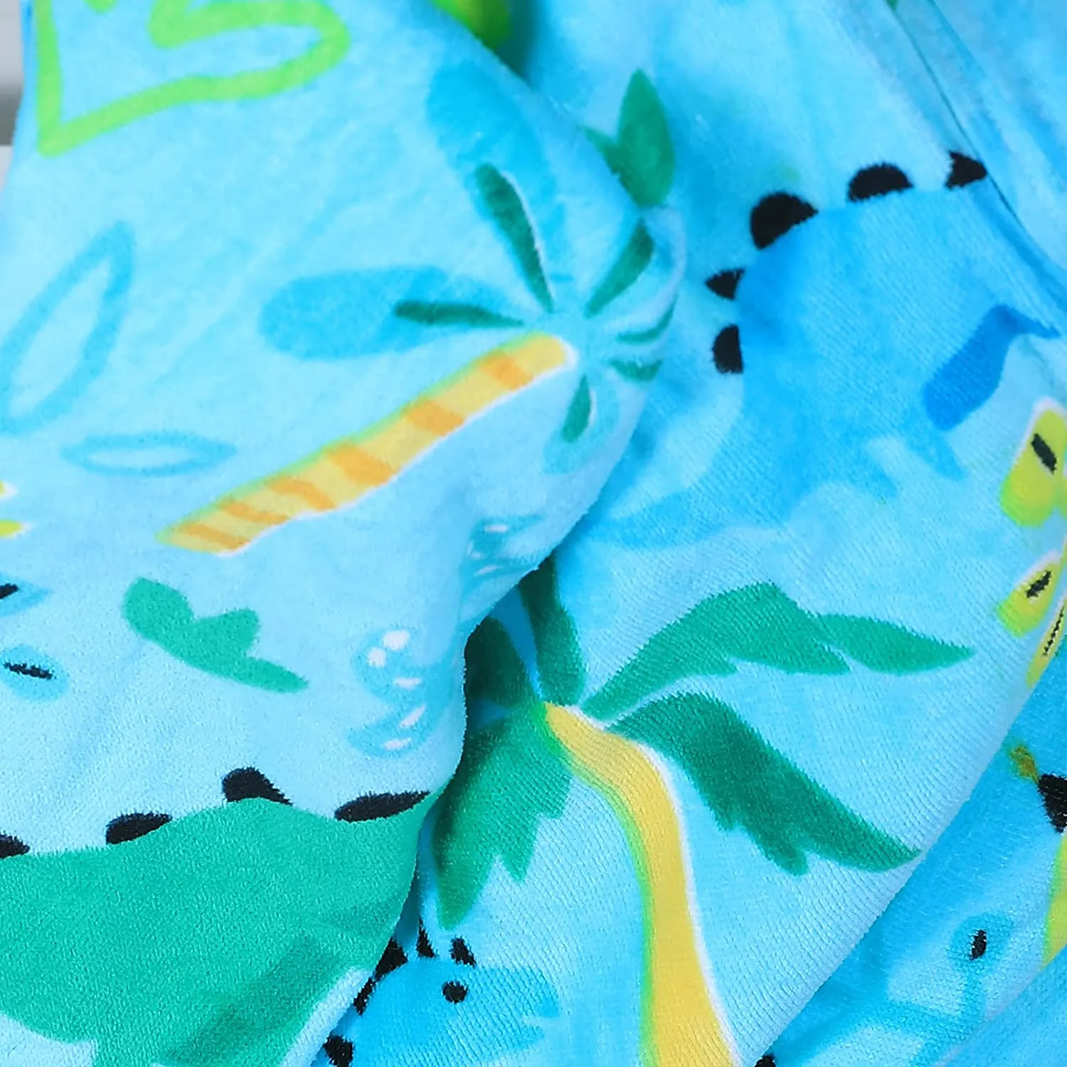 Beach Towel Sand Free Quick Dry Blanket Microfiber Kids & Adults 30"X60" Green