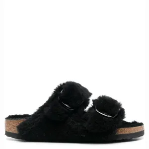 Birkenstock Arizona Big Buckle Shearling Teddy Black