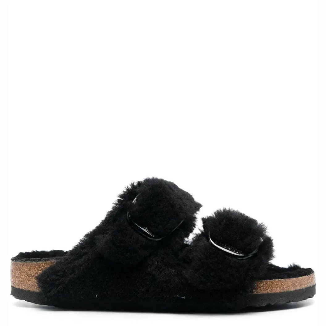 Birkenstock Arizona Big Buckle Shearling Teddy Black