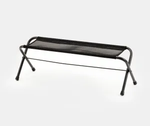 Black Mesh FD Folding Camping Bench