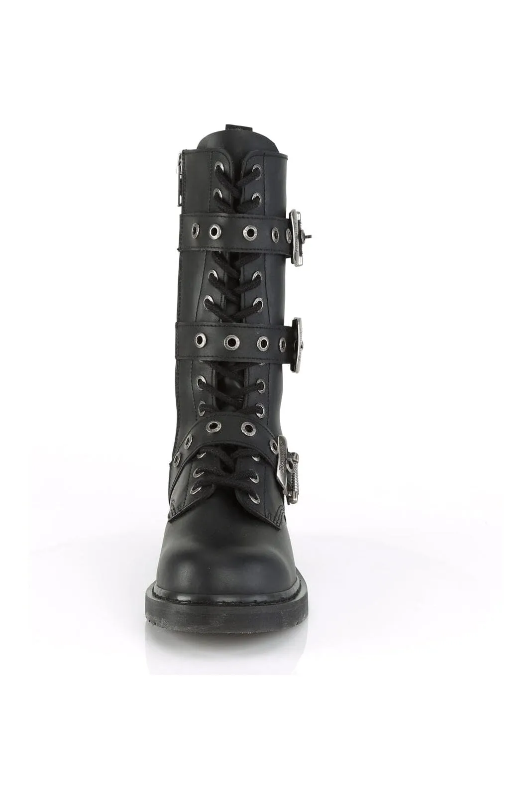 BOLT-330 Black Vegan Leather Knee Boot