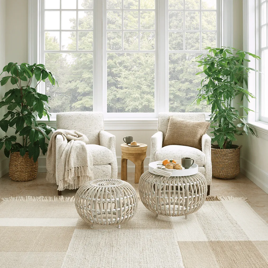 Boucle Indoor/Outdoor Throw - Natural