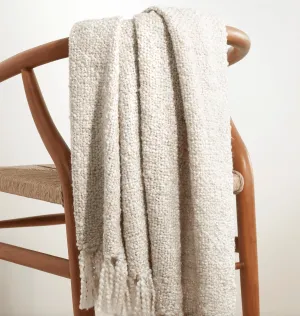 Boucle Indoor/Outdoor Throw - Natural