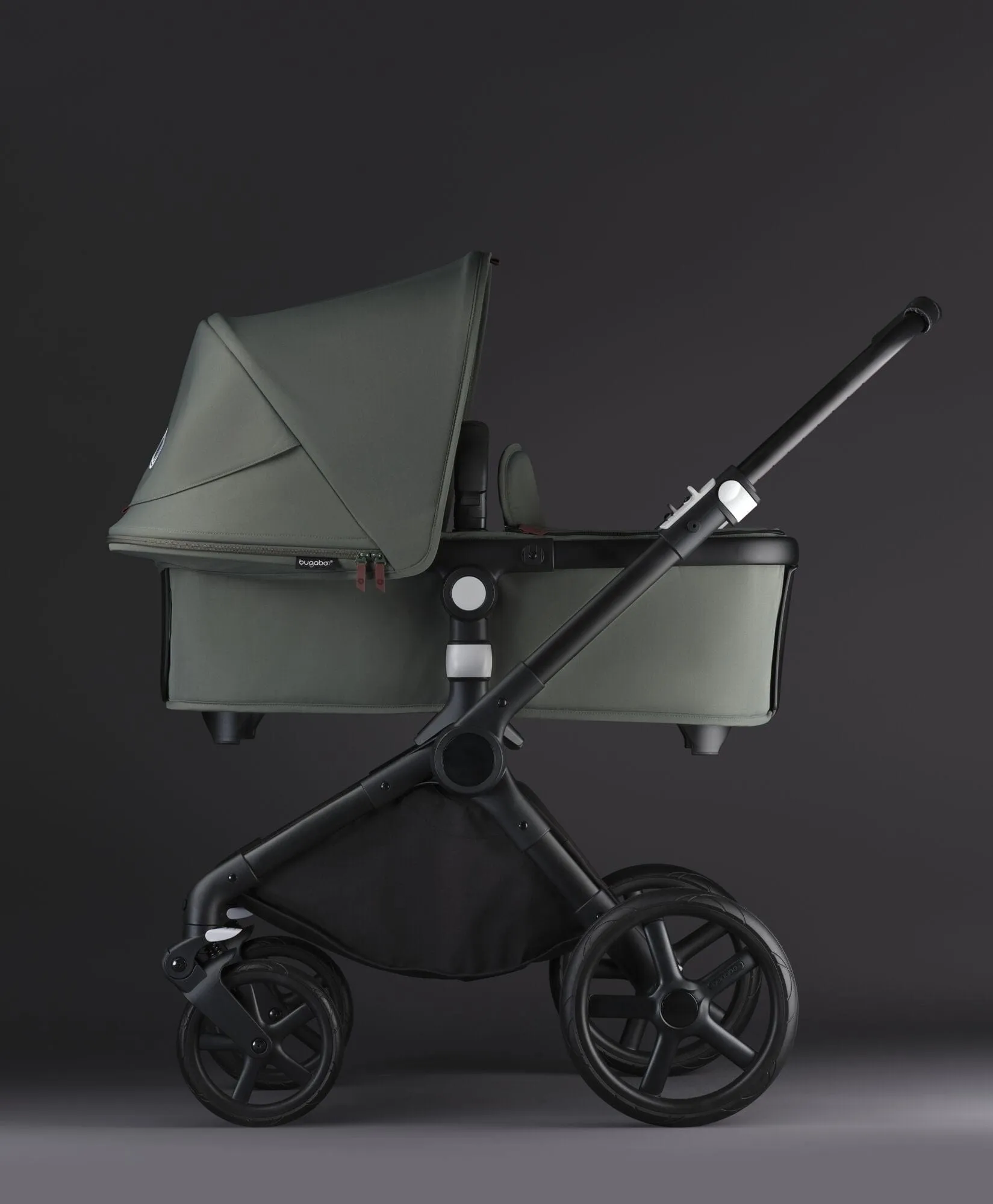 Bugaboo Fox Cub Aton B2 Travel System - Black/Forest Green
