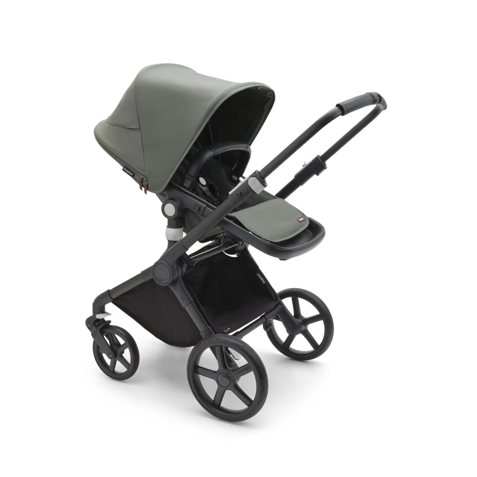 Bugaboo Fox Cub Aton B2 Travel System - Black/Forest Green