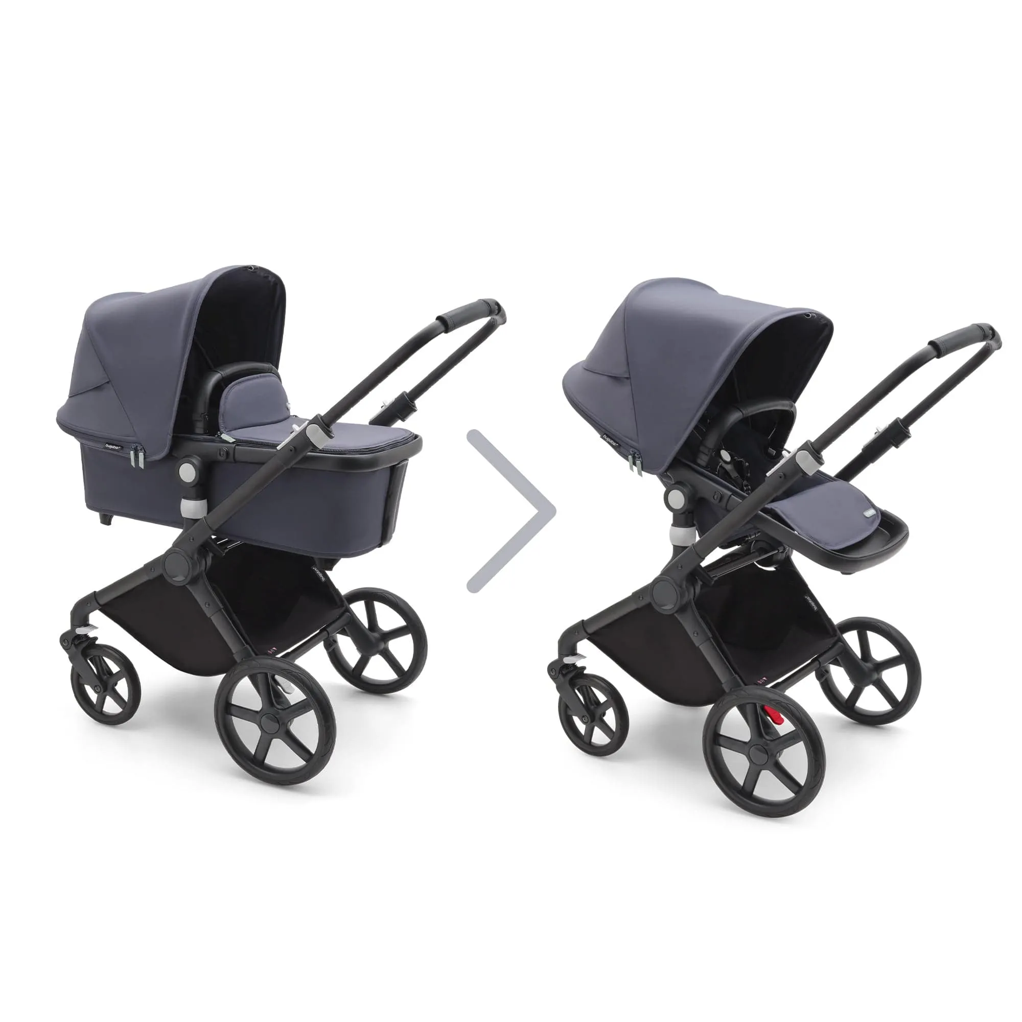 Bugaboo Fox Cub Cloud T Travel System - Black/Stormy Blue