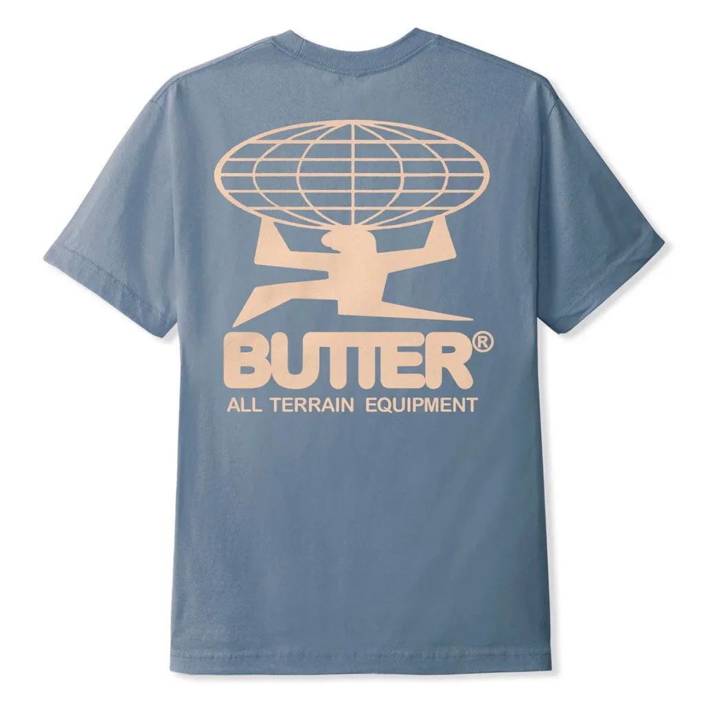 BUTTER GOODS ALL TERRAIN TEE - SLATE BLUE