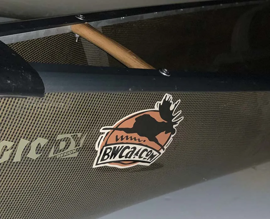 BWCA Flying Moose Canoe Decal