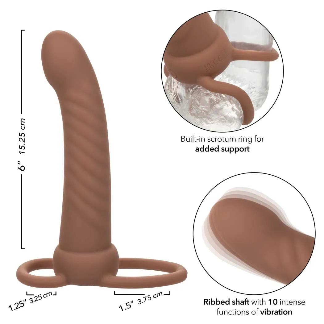 CalExotics Performance Maxx Rechargeable Ribbed Dual Penetrator