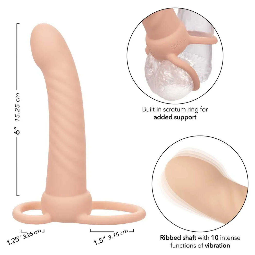 CalExotics Performance Maxx Rechargeable Ribbed Dual Penetrator