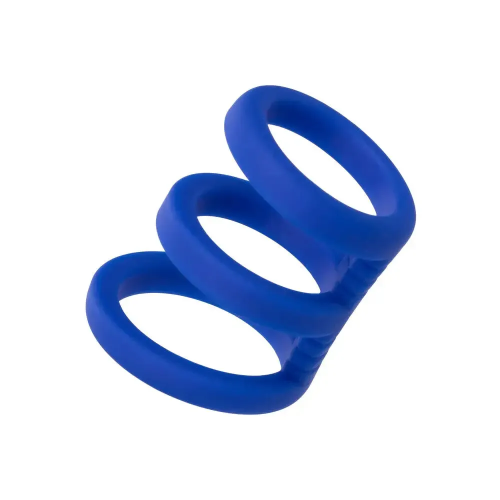 California Exotic Silicone Blue Waterproof Triple Cock Cage