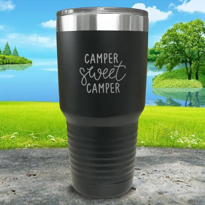 Camper Sweet Camper Engraved Tumbler