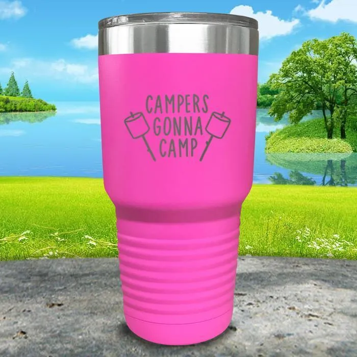Campers Gonna Camp Engraved Tumbler