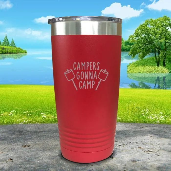 Campers Gonna Camp Engraved Tumbler