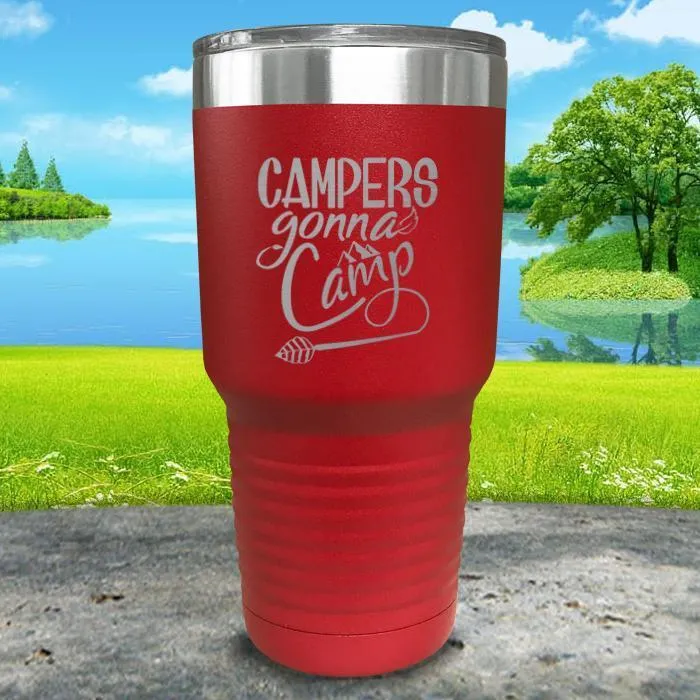 Campers Gonna Camp Engraved Tumbler