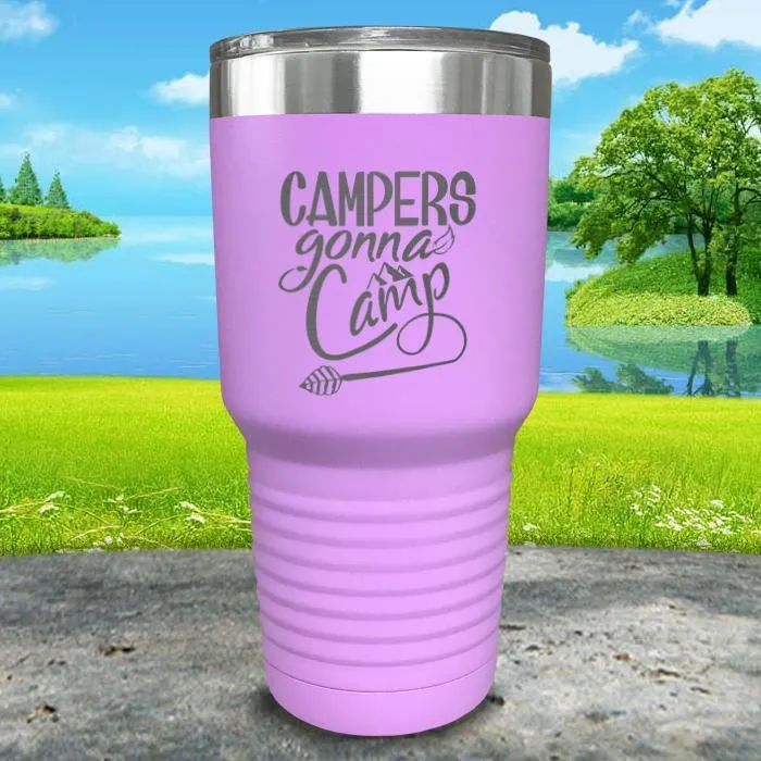 Campers Gonna Camp Engraved Tumbler