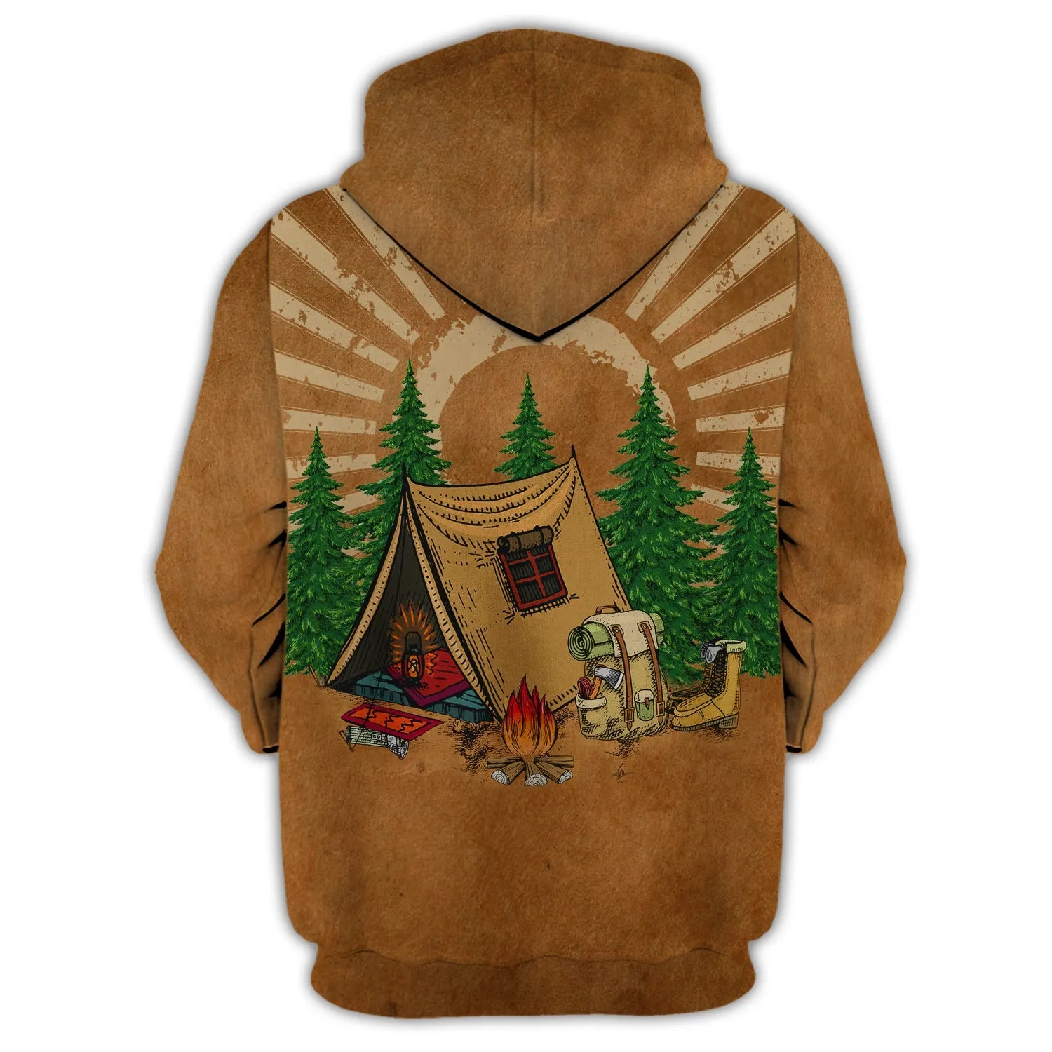 Camping - 3D Zipper hoodie 1269 - TD96