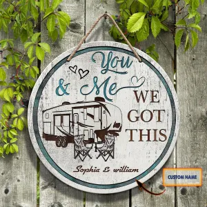Camping - Custom Wooden Sign 01