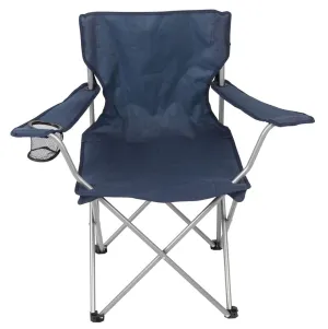 Camping Folding Chair with Cup Holder and Carry Bag, Blue NEW