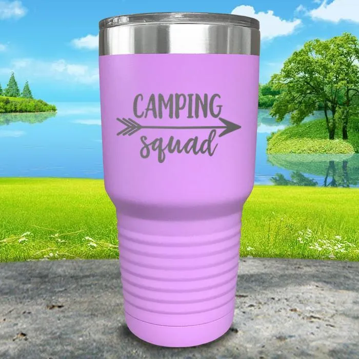 Camping Squad Engraved Tumbler