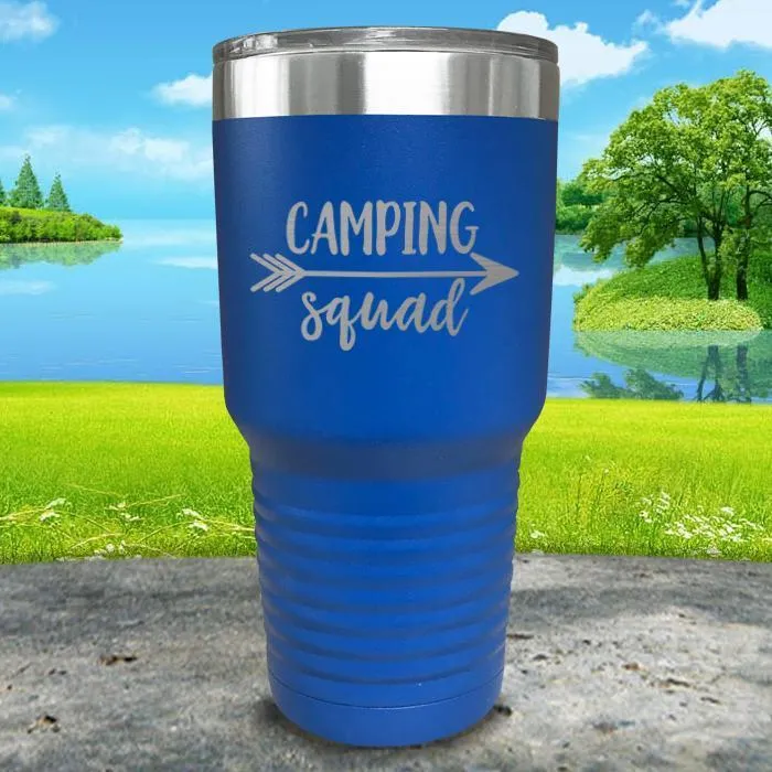 Camping Squad Engraved Tumbler