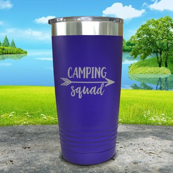 Camping Squad Engraved Tumbler