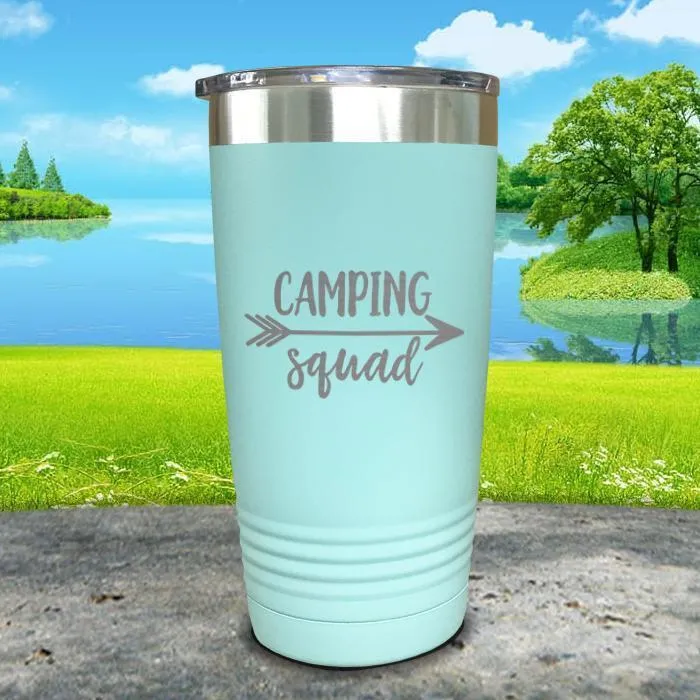 Camping Squad Engraved Tumbler